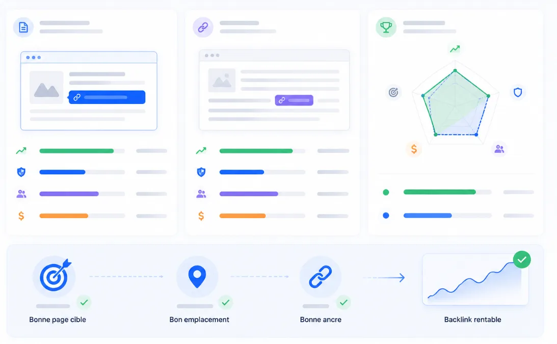 Stratégie SEO e-commerce avec backlinks, catégories, ancres et pages prioritaires